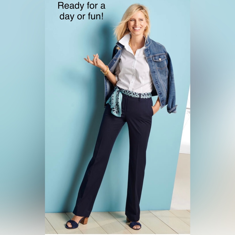 Talbots, Refined Bi-Stretch Barely Boot Trouser P… - image 2